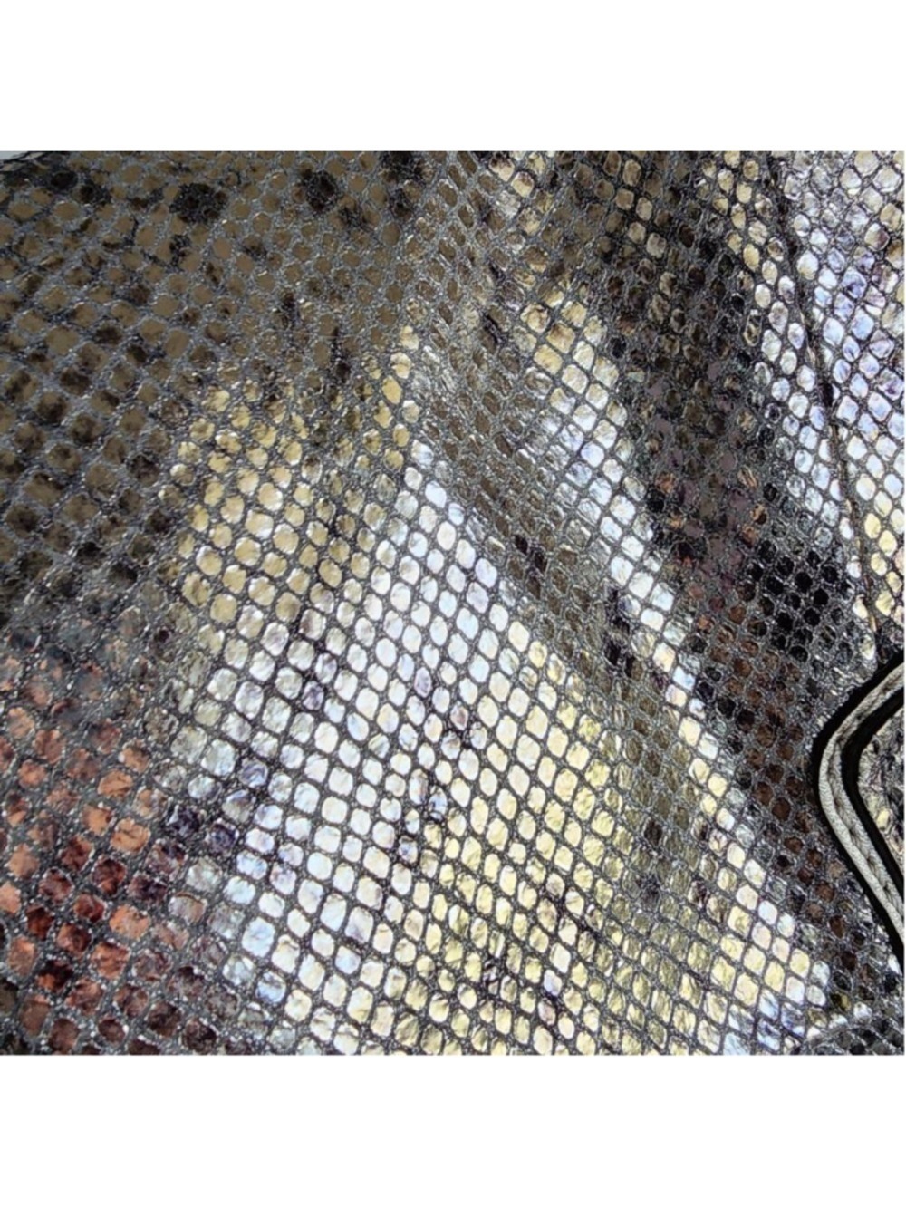 NWOT Coach Limited Edition Metallic Snakeskin Clutch - Picture 4 of 16